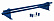 Снегозадержатель Оптима / Optima Grand Line, трубчатый для фальцевой кровли 1.0 м, цвет RAL 5005 (синий)