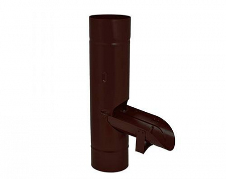 Водосборник цилиндрический в комплекте D100 Aquasystem Pural, RAL 8017 коричневый