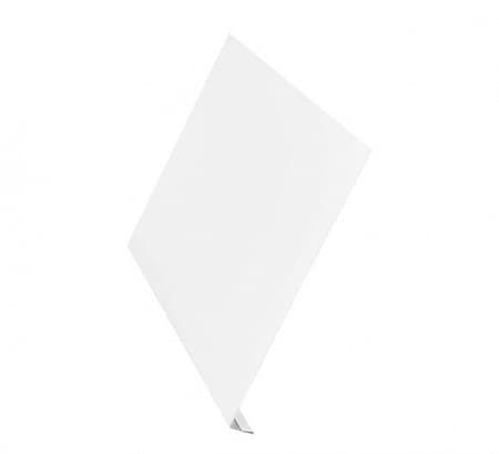L-профиль (ветровая планка) AQUASYSTEM (АКВАСИСТЕМ), сталь 0.45, PE Zn 275, 250х2000 мм, цвет RR 20 (мраморно-белый)