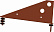 Кронштейн снегозадержателя Optima Grand Line (Гранд Лайн), цвет RAL 8004 (терракота)