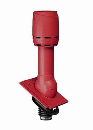 Комплект вентиляции сантехнического стояка Braas (Браас) для плоской черепицы, цвет красный