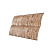 Металлический сайдинг Гранд Лайн / Grand Line профиль Блок-хаус new, Print elite 0.45, цвет Sand Stone (Камень песчаник)