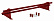 Снегозадержатель Оптима / Optima Grand Line, трубчатый для фальцевой кровли 1.0 м, цвет RAL 3011 (красный)