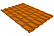 Металлочерепица Гранд Лайн / Grand Line, коллекция Modern, 0,45 PE Zn 100, цвет RAL 2004 (оранжевый)*