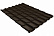 Металлочерепица Гранд Лайн / Grand Line, коллекция Classic, 0,5 Rooftop бархат Zn 180, цвет RR 32 (темно-коричневый)