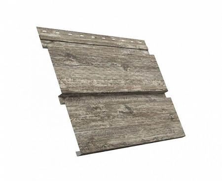 Софит металлический Квадро Брус с перфорацией Grand Line / Гранд Лайн, Print elite 0.45, цвет Nordic Wood (Северное дерево)