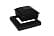 Комплект крышка/юбка для столба POLIVAN SINGARAJA, 125x125 мм, алюминий, черный