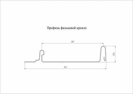 Кликфальц Гранд Лайн / Grand Line, Drap 0.45, цвет RAL 3005 (красное вино)