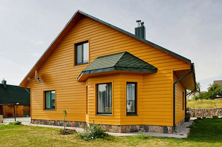 Фиброцементный сайдинг Cedral Lap Wood под дерево, 3600x190 мм, Теплая земля (С30)