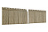 Фасадные панели Ю-Пласт Хокла S-Lock Щепа, 2000x206 мм, натуральный орех