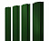 Штакетник металлический Grand Line (Гранд Лайн), прямоугольный, PE двс 0.45, цвет RAL 6005 (зеленый)