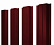 Штакетник металлический Grand Line (Гранд Лайн), П-образный, PE 0.45, цвет RAL 3005 (вишня)