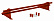 Снегозадержатель Оптима / Optima Grand Line, трубчатый для фальцевой кровли 1.0 м, цвет RAL 3003 (красный)