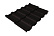 Волновой профиль Grand Line Kvinta Uno, 0,5 GreenCoat Pural BT Matt, Zn 275, RR 33 черный (RAL 9004 сигнальный черный)