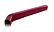 Прямоугольная труба 3000 мм с коленом Vortex / Вортекс Гранд Лайн, Pe, цвет RAL 3005 (красное вино, вишня)