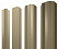 Штакетник металлический Grand Line (Гранд Лайн), М-образный фигурный, PE 0.45, цвет RAL 1014 (слоновая кость)