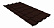 Металлочерепица Гранд Лайн / Grand Line, коллекция Kamea, 0,5 GreenCoat Pural Zn 275, цвет RR 887 шоколадно-коричневый (RAL 8017)