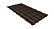Металлочерепица Гранд Лайн / Grand Line, коллекция Kredo, 0,5 GreenCoat Pural Matt Zn 275, цвет RR 32 темно-коричневый (RAL 8019 серо-коричневый)