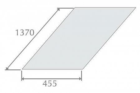 Плоский лист Метротайл (Metrotile), цвет бордо, 1370х455 мм