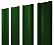 Штакетник металлический Grand Line (Гранд Лайн), М-образный, PE 0.45, цвет RAL 6002 (зеленая листва)