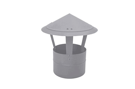 Дымник (колпак) на трубу круглый Grand Line d120, 0.5 Satin, RAL 7004 (сигнально-серый)