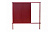Модульное ограждение Гранд Лайн / Grand Line Colority Zinc, Рe, высота 2 м, столб 3 м, цвет RAL 3005 (вишня)