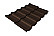 Волновой профиль Grand Line Kvinta Uno, 0,5 GreenCoat Pural BT Matt, Zn 275, RR 887 шоколадно-коричневый (RAL 8017 шоколад)