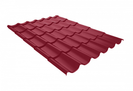 Металлочерепица Руукки Ruukki Monterrey FEB Forma 0,5 Polyester (PE), Zn 275 (кирпично-красный) RR29
