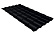 Металлочерепица Гранд Лайн / Grand Line, коллекция Kredo, 0,5 Rooftop Matte Zn 180, цвет RAL 9005 (черный янтарь)