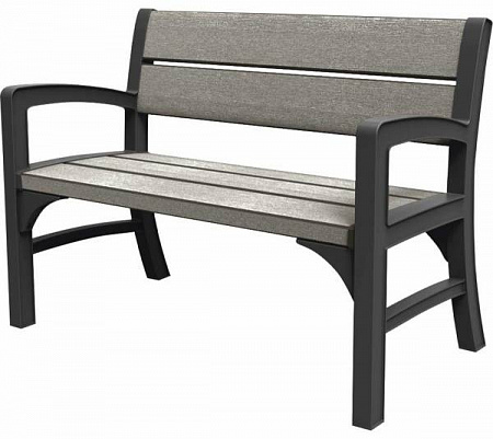 Скамья двухместная Montero (WLF) Double seat bench Keter (Кетер), цвет графит
