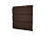 Софит металлический без перфорации Grand Line / Гранд Лайн, GreenCoat Pural Matt 0.5, цвет RR 887 шоколадно-коричневый (Ral 8017)