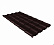 Металлочерепица Гранд Лайн / Grand Line, коллекция Kamea, 0,5 Rooftop бархат Zn 180, цвет RAL 8017 (шоколад)