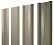 Штакетник металлический Grand Line (Гранд Лайн), М-образный, Satin 0.5, цвет RAL 1015 (светлая слоновая кость)