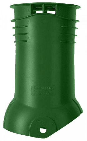 Насадка вентиляционной трубы для профиля Франкфурт и Янтарь для прохода стояков через кровлю Braas (Браас), цвет зеленый