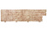 Сайдинг формованный Альта Профиль Сланцевая порода, 3100x270x1.1 мм, бежевый
