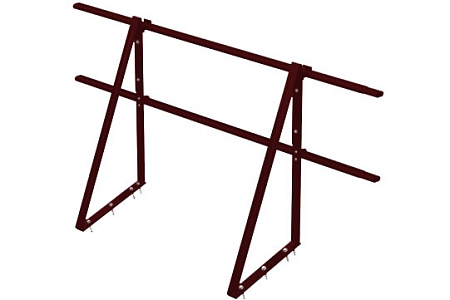 Ограждение кровли Optima Grand Line (Гранд Лайн) 0,65х2м, цвет RAL 3005 (красный)