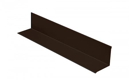 Угол внутренний AQUASYSTEM (АКВАСИСТЕМ), сталь 0.5 PURAL MATT, 2000 мм, цвет RR 32 (темно-коричневый)