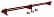 Снегозадержатель Оптима / Optima Grand Line, трубчатый для фальцевой кровли 3.0 м, цвет RAL 3011 (красный)