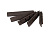 Заглушка для террасной доски POLIVAN SIGARAJA 3D, темно-коричневый