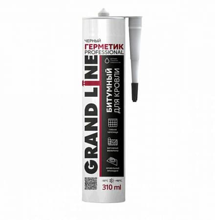 Кровельный герметик Гранд Лайн / Grand Line Professional, битумный черный, 310 мм