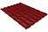 Металлочерепица Гранд Лайн / Grand Line, коллекция Classic, 0,5 Satin Zn 140, цвет RAL 3011 (красно-коричневый)
