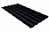 Металлочерепица Гранд Лайн / Grand Line, коллекция Kredo, 0,5 Velur ZA 265, цвет RAL 9005 (черный янтарь)