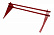 Снегозадержатель Grand Line (Гранд Лайн) Optima, трубчатый универсальный для металлочерепицы и мягкой кровли 1.0 м, цвет RAL 3003 (красный)