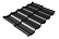 Металлочерепица Гранд Лайн / Grand Line, коллекция Kvinta uno (модульная), 0,5 Rooftop бархат Zn 180, цвет RAL 9005 (черный янтарь)