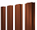 Штакетник металлический Grand Line (Гранд Лайн), П-образный, PE 0.45, цвет RAL 8004 (терракотовый)