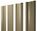 Штакетник металлический Grand Line (Гранд Лайн), М-образный, PE 0.45, цвет RAL 1014 (слоновая кость)