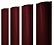 Штакетник металлический Grand Line (Гранд Лайн), круглый, PE двс 0.45, цвет RAL 3005 (вишня)