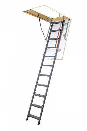 Чердачная лестница Fakro LMK металлическая с поручнем 60*130*305 см