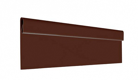 Финишная планка AQUASYSTEM (АКВАСИСТЕМ), алюминий 0.4 PE, 1250 мм, цвет RAL 8017 (коричневый)