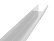 Прямоугольный желоб 3000 мм Vortex / Вортекс Гранд Лайн, Pe, цвет RAL 9003 (белый)